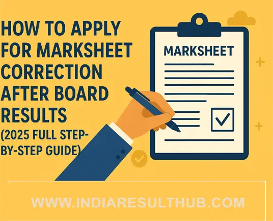 How to Apply for Marksheet Correction
