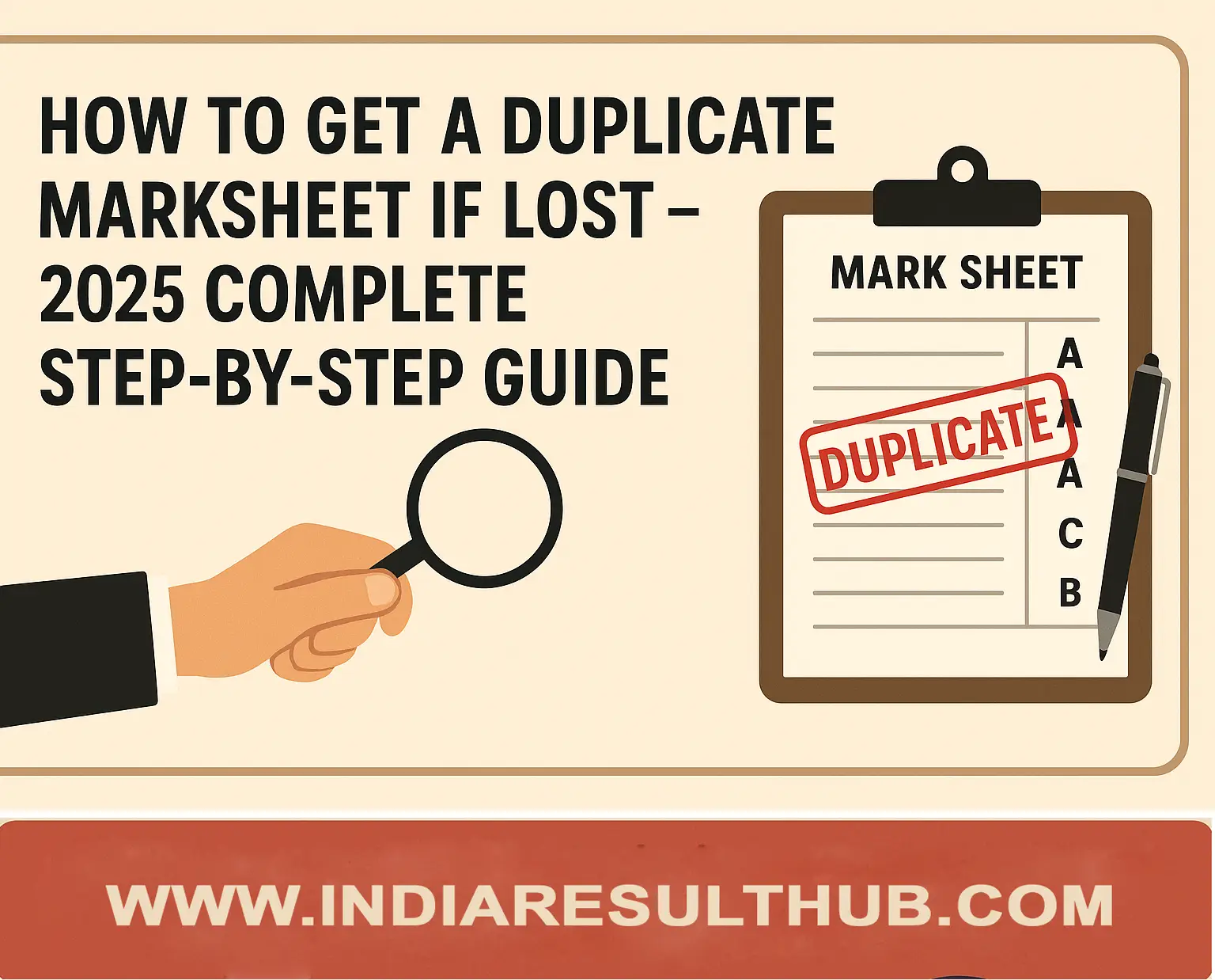 How to Get a Duplicate Marksheet if Lost – 2025