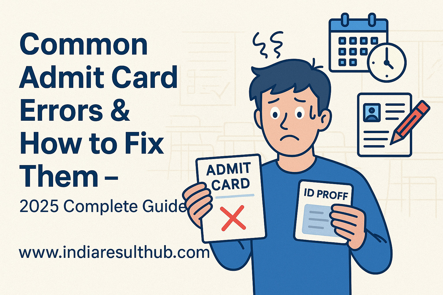 Common Admit Card Errors & How to Fix
