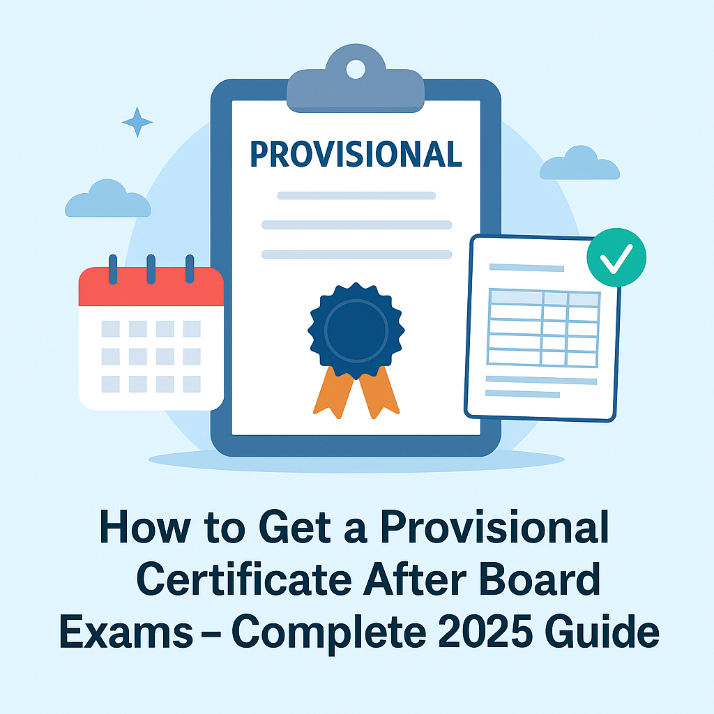 How to Get a Provisional Certificate After Board Exams (2025 Complete Guide)