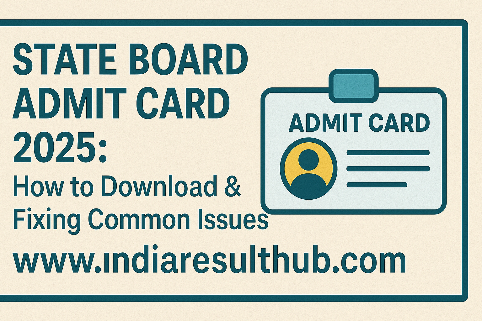 State Board Admit Card 2025